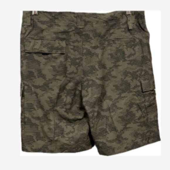Swim Shorts Men's Size 34 - Medium Camouflage Zip Up Elastic Waist 5 Pockets - Picture 4 of 4